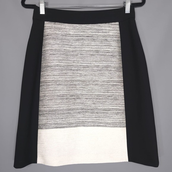 HUGO BOSS Skirt Color Block A-Line Lined Women's US 8 Queen Letizia CROATIA MADE - Picture 4 of 16